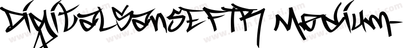 DigitalSansEFTR Medium字体转换